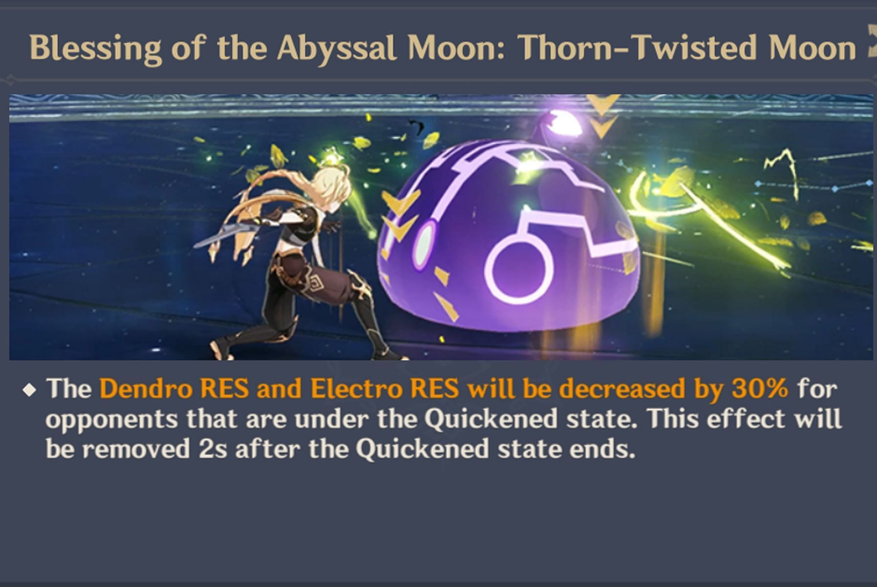 An example of a Blessing that players should pay attention to (Image via HoYoverse)